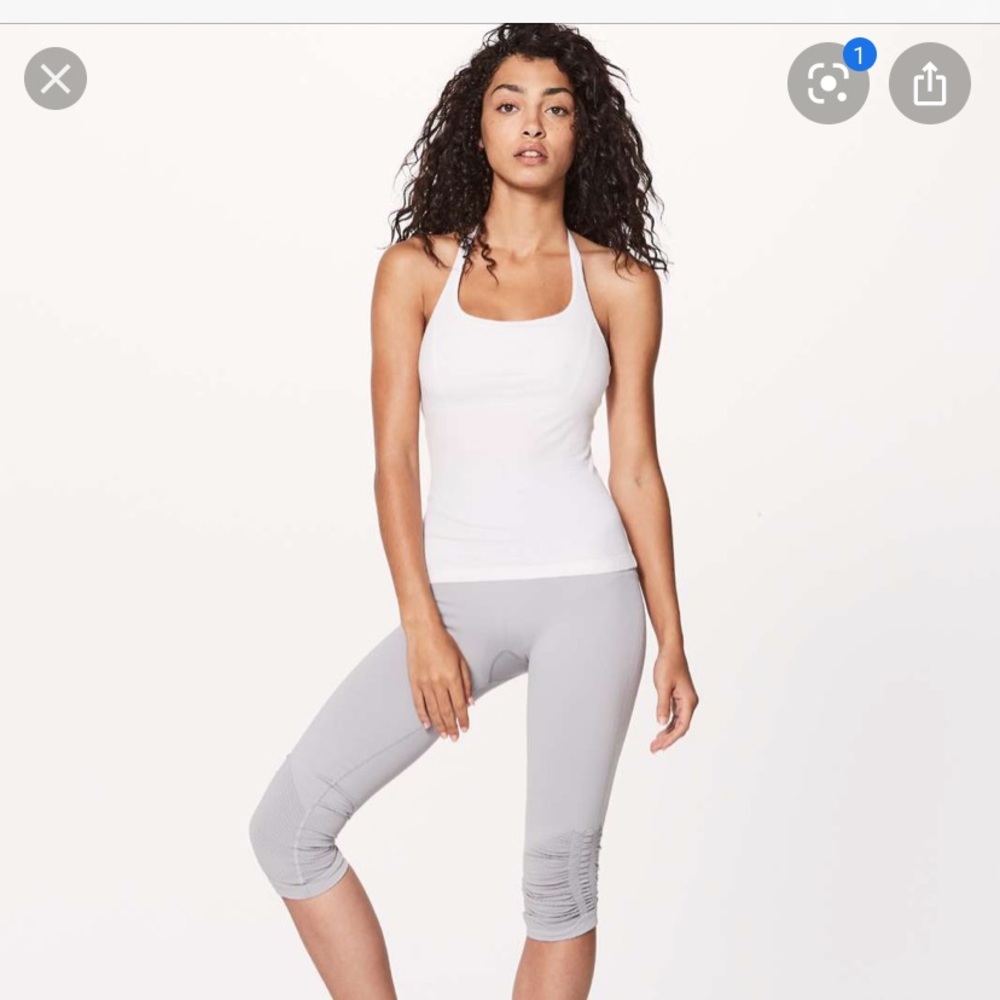 Lululemon white halter top